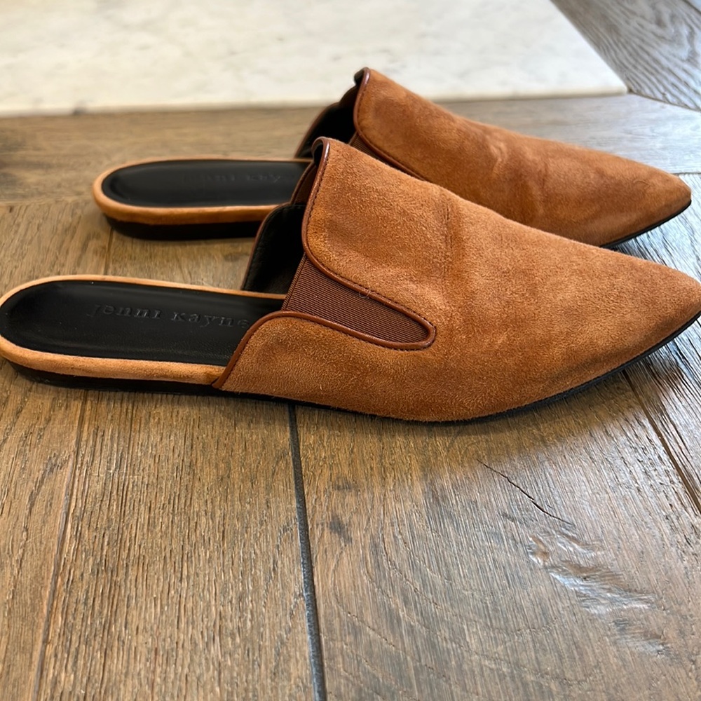 Jenni Kayne suede mules size 37 in saddle